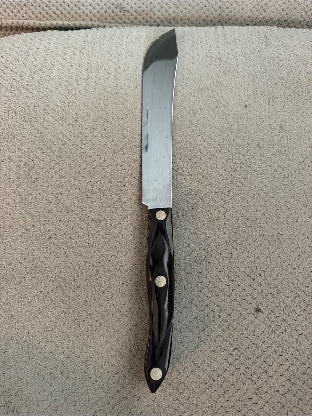 Cutco Black Handle Stainless Steel Utility Knife 1722